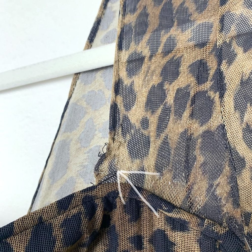 NWT Jonathan Simkhai Standard Kai Ruched Midi Leopard Cheetah Dress Small - Picture 10 of 12